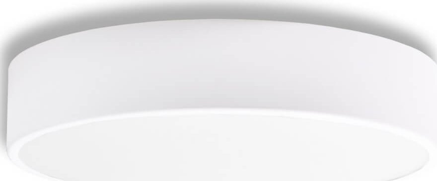 Lampa sufitowa TEAM Biały plafon pokojowy 137623620972 okrągły z czujnikiem