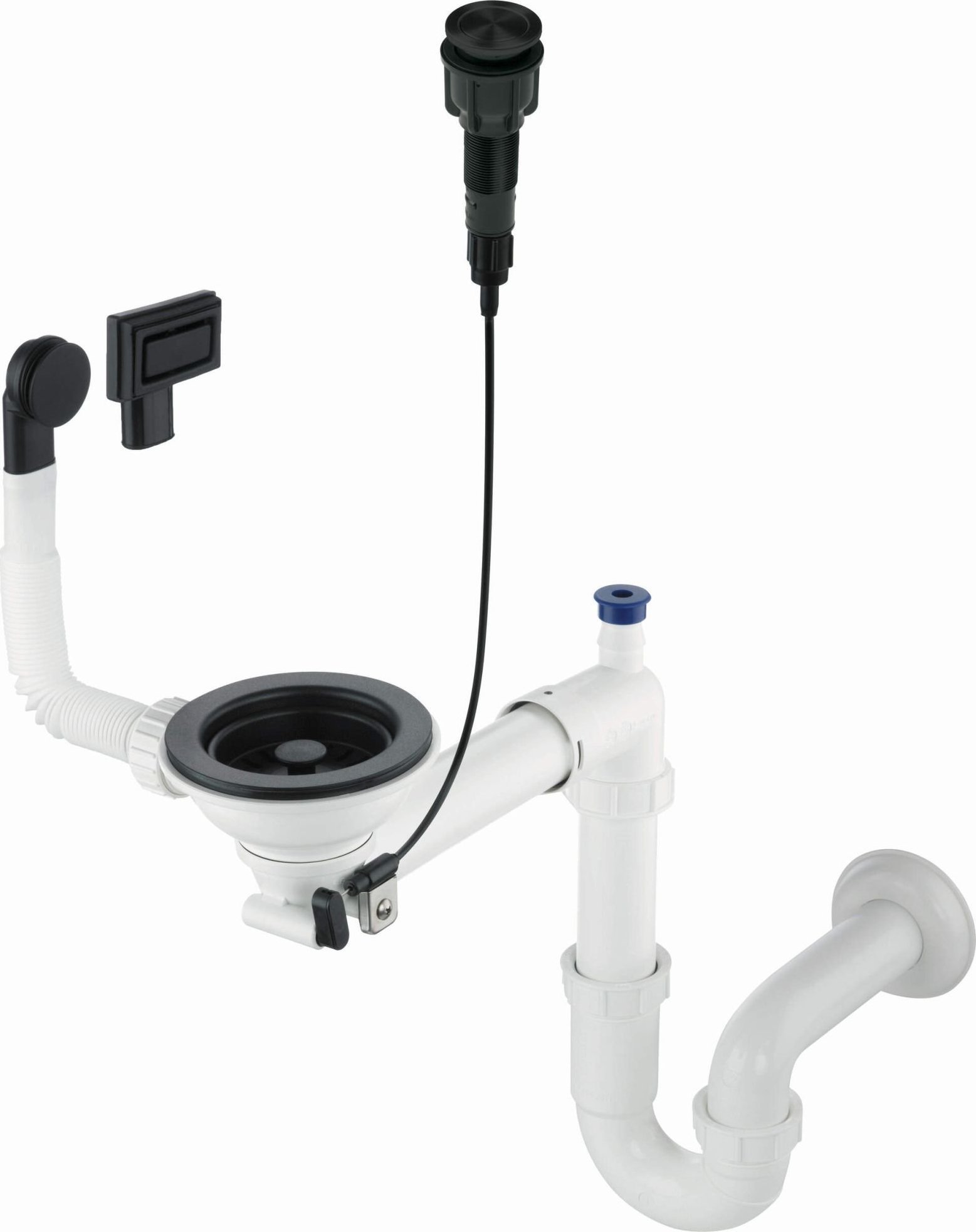 Syfon Deante Syfon do zlewozmywaka granitowego 1-komorowego - Space-Saver