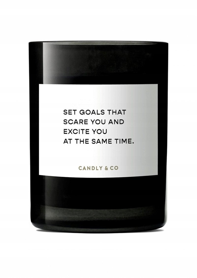 Świeca sojowa w szkle CANDLY&CO, Set Goals That Scare You, zapach No.4, 250g