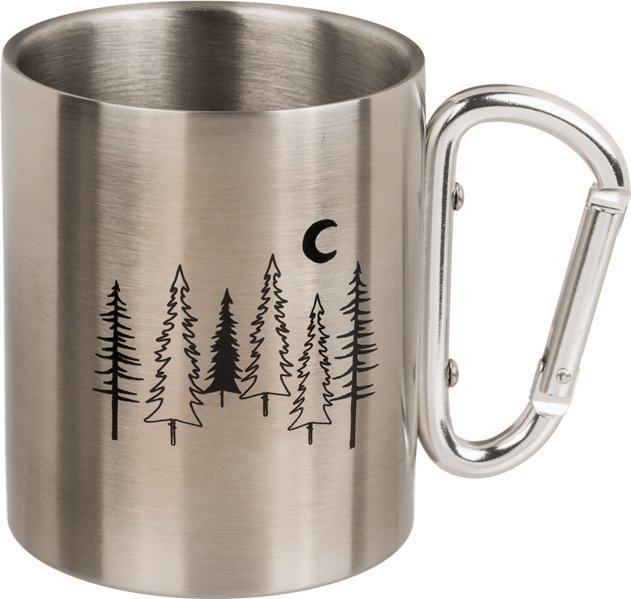 Out of the blue Stalowy Kubek Turystyczny z Karabińczykiem - Las