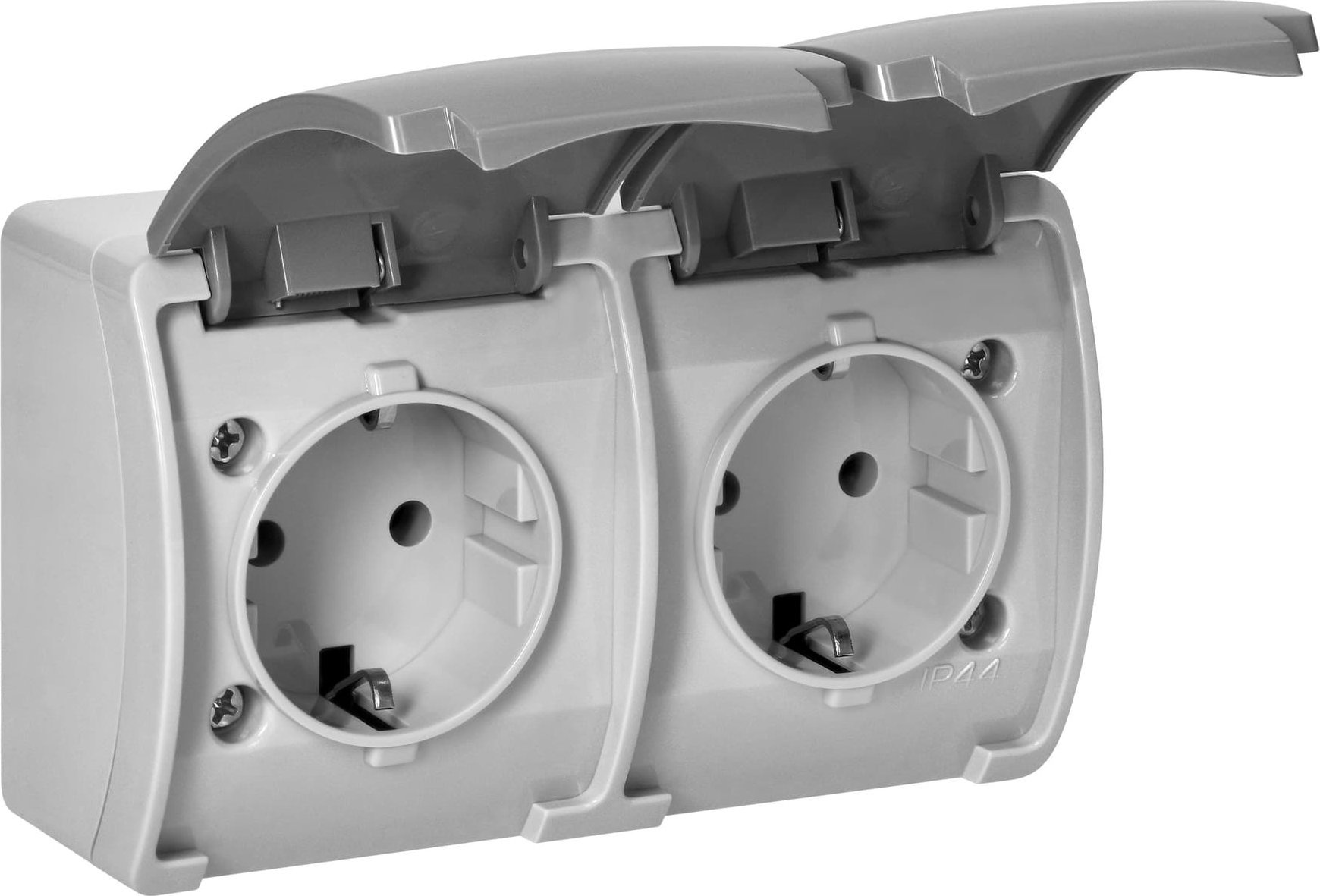 Orno ORNO GNIAZDO PODWÓJNE 2x2P+Z SCHUKO