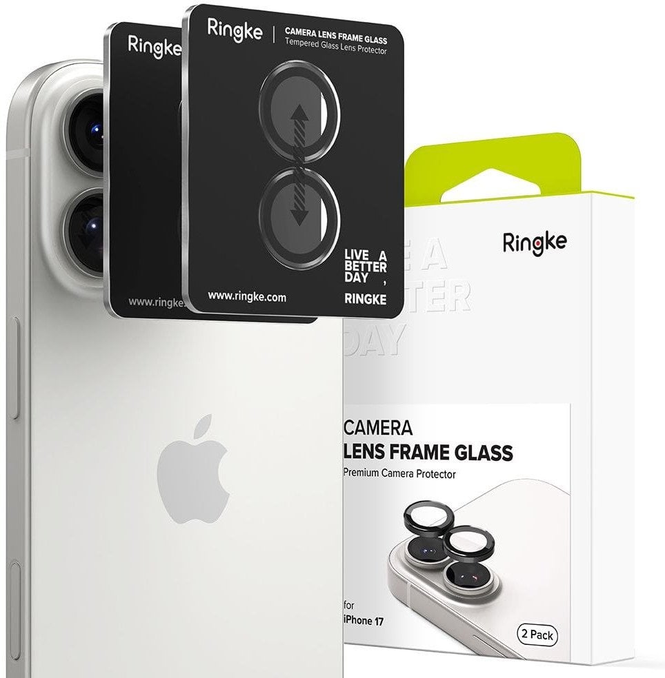 OSŁONA APARATU RINGKE CAMERA FRAME PROTECTOR 2-PACK IPHONE 17 BLACK
