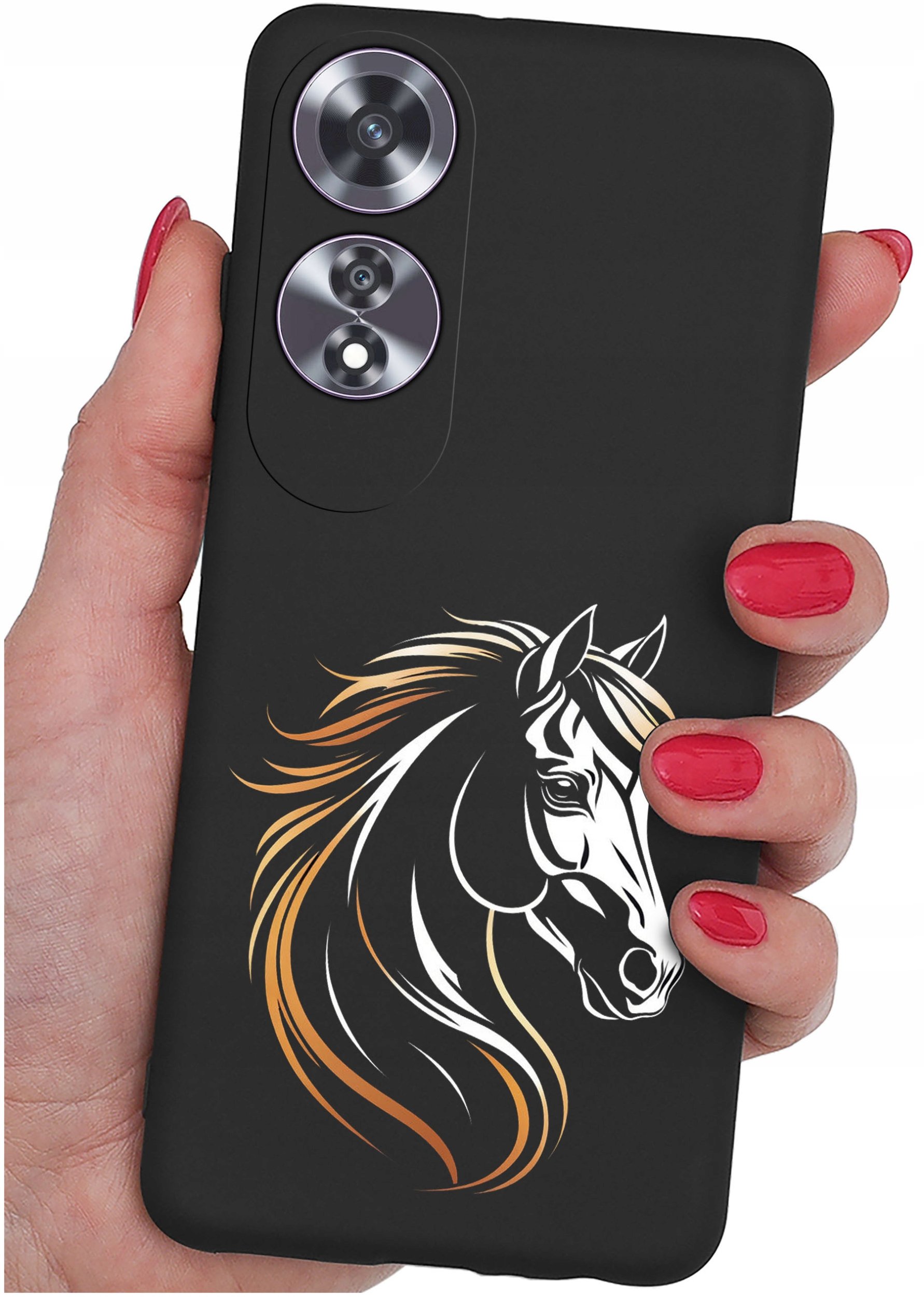 Etui do Oppo A60 4G WZORY |SILIKONOWE MATT CASE + SZKŁO 9H