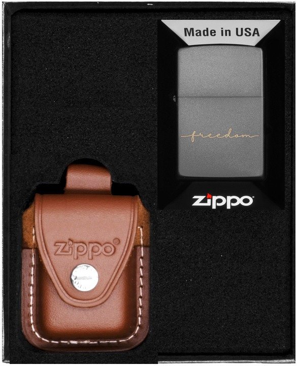 Zestaw ZIPPO Zapalniczka FREEDOM DESIGN Prezentowy No4