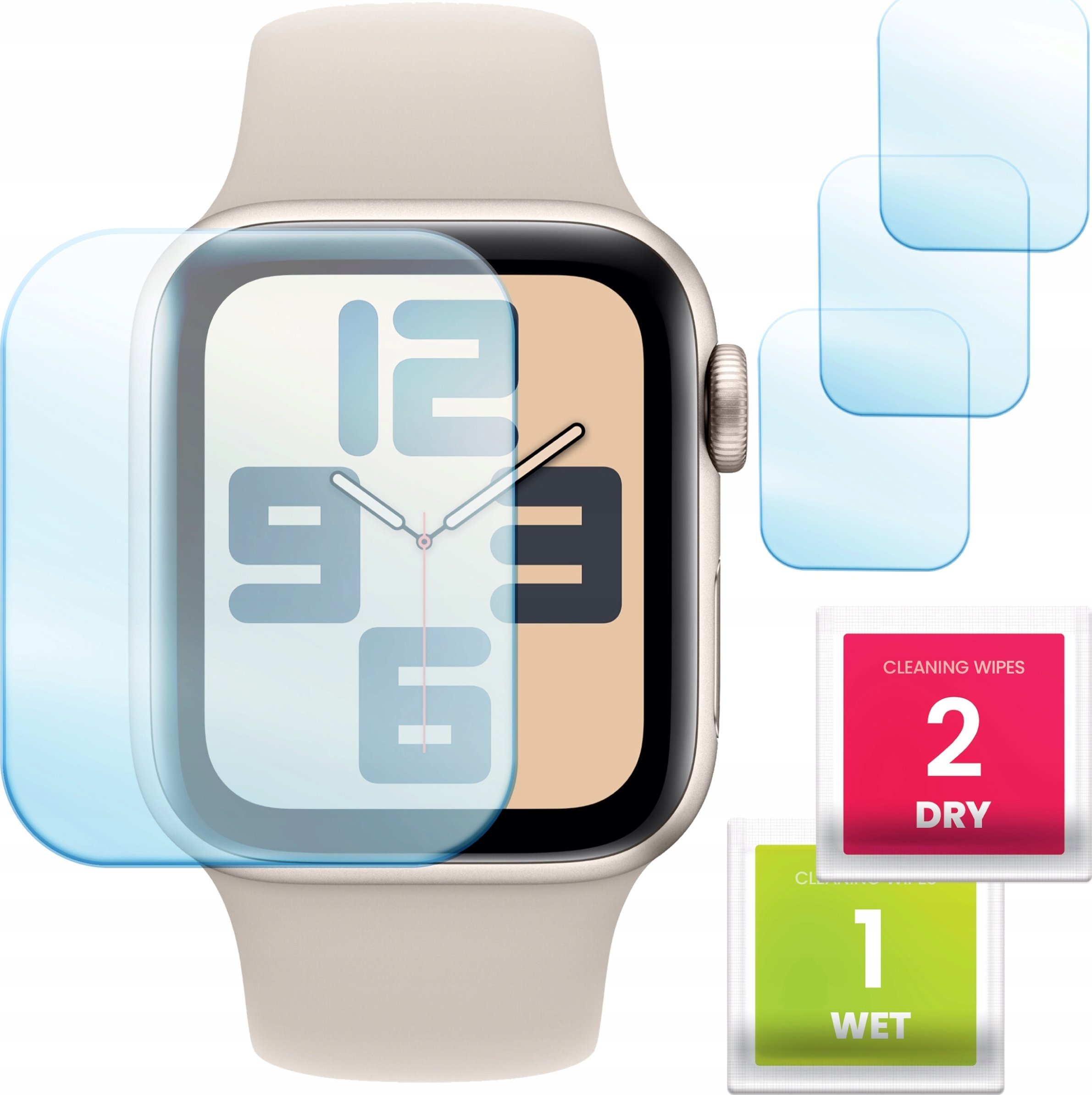 Hello Case 3-PAK Szkło Hybrydowe do Apple Watch 4 / 5 / 6 / SE / SE 2022 40 mm