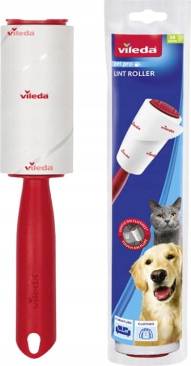 Rolka do usuwania sierści włosów Vileda PetPro 58 arkuszy