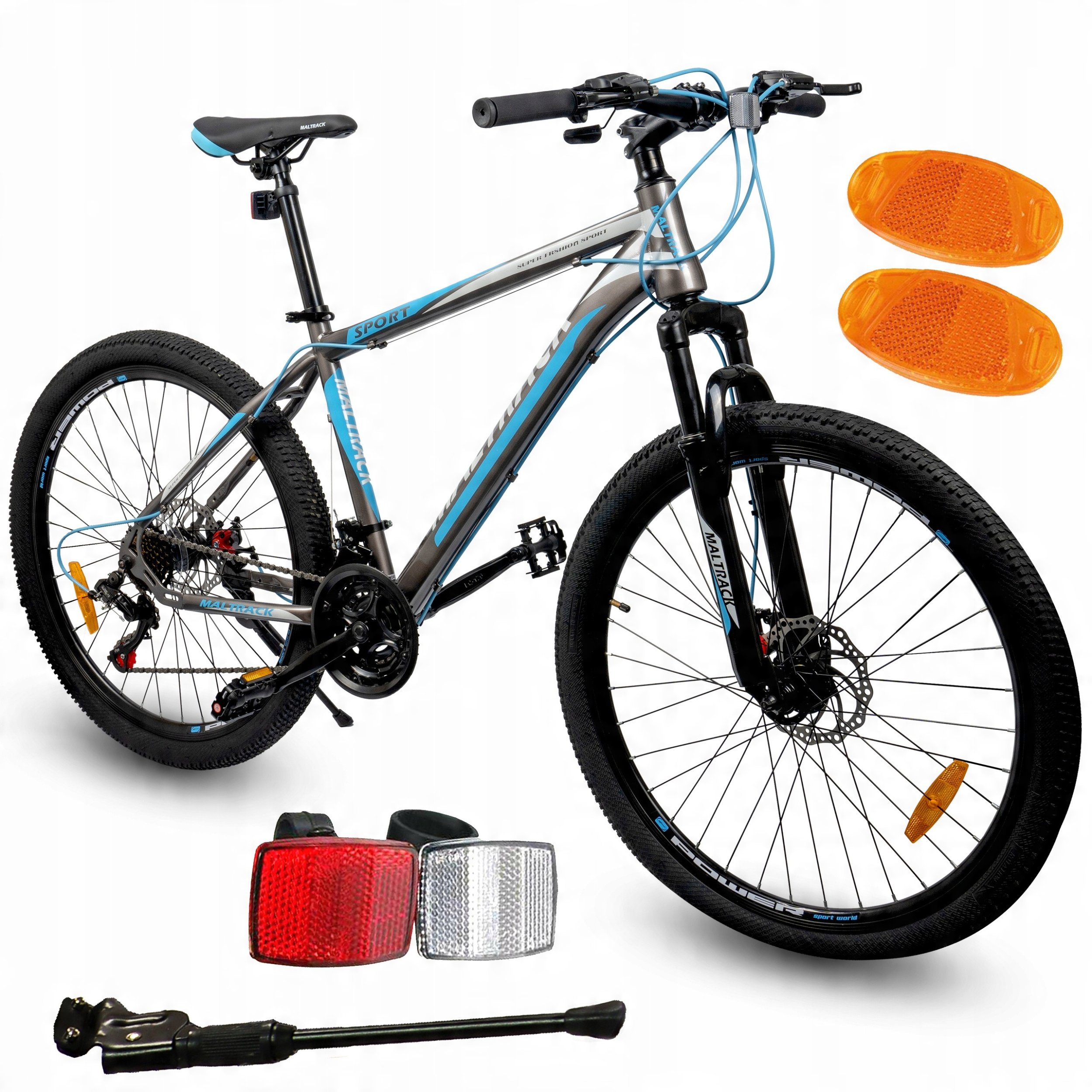 Rower Górski MTB MalTrack TEAM GREY BLUE 26"