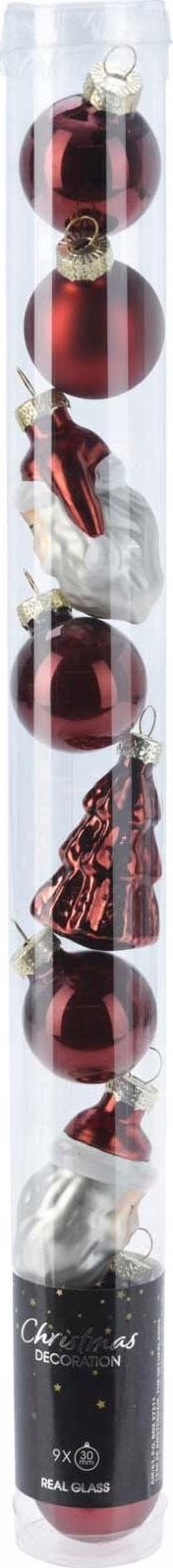 Home Styling Collection Zestaw bombek choinkowych w różnych kształtach, 9 szt.