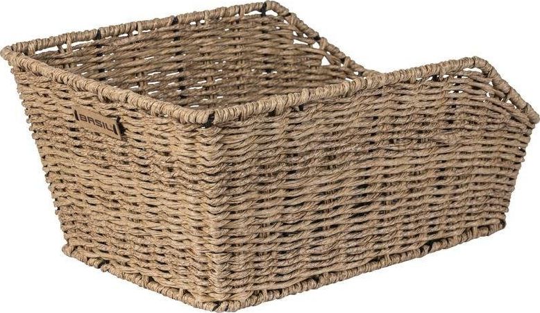 Basil Kosz na tylny bagażnik BASIL CENTO RATTAN LOOK + Mounting set for CENTO basket, syntetyczny ratan naturalny, wodoodporny (NEW)
