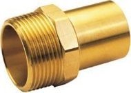 Conex Mufa przejściowa, wtykowa, z gwintem zewnętrznym, 28x1 brąz B Press