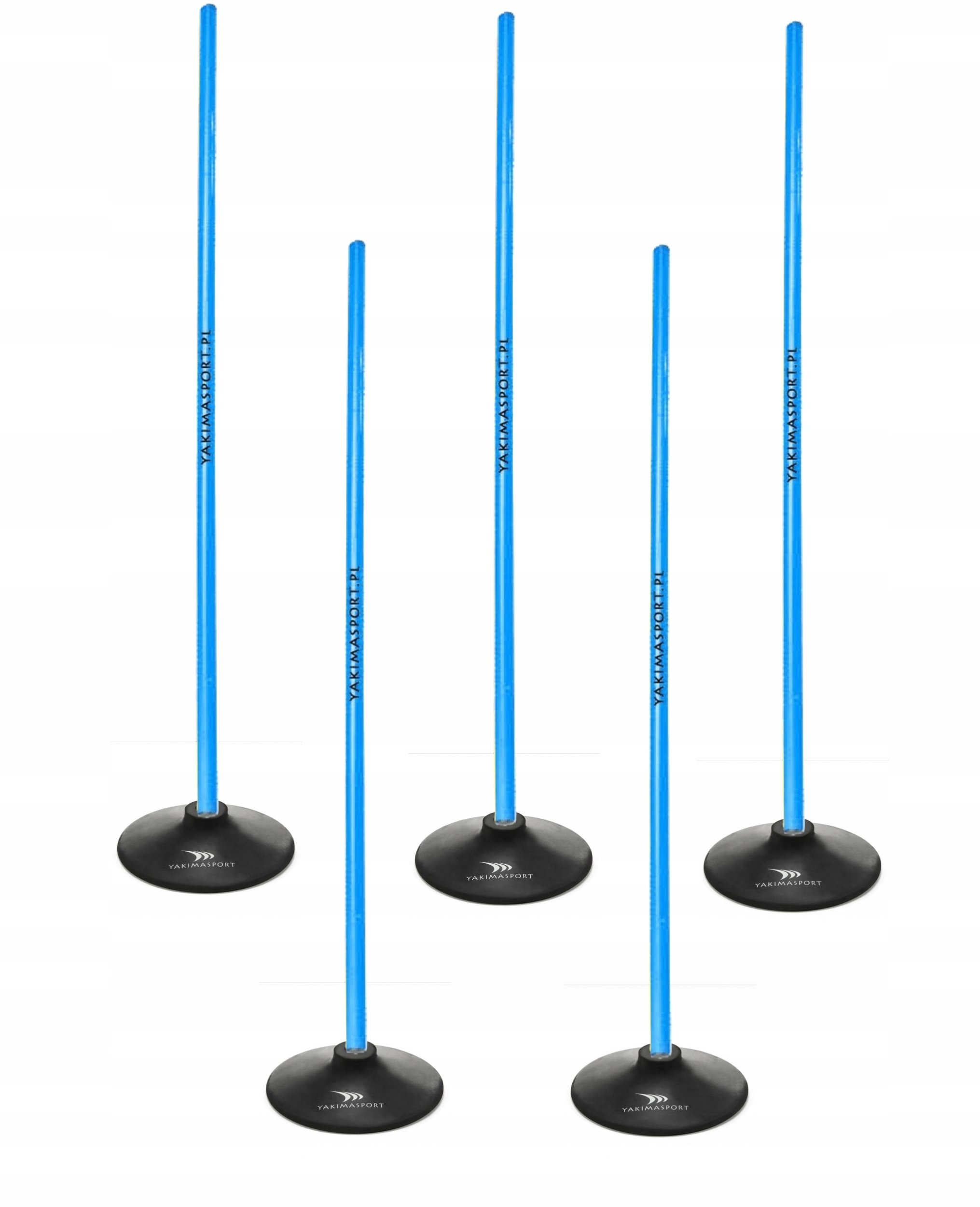 Tor przeszkód slalomowy 100cm laski + podstawa 1,5kg Niebieski