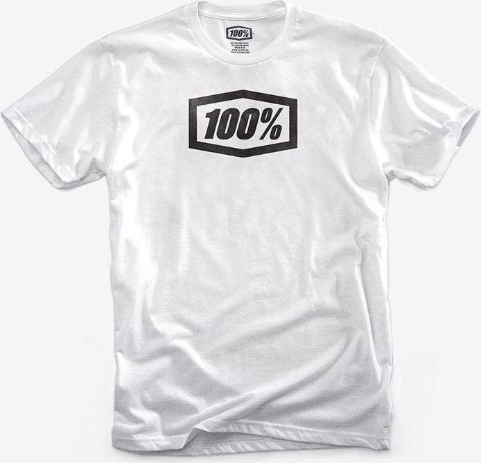 100% T-shirt 100% ESSENTIAL krótki rękaw White roz. M (NEW)