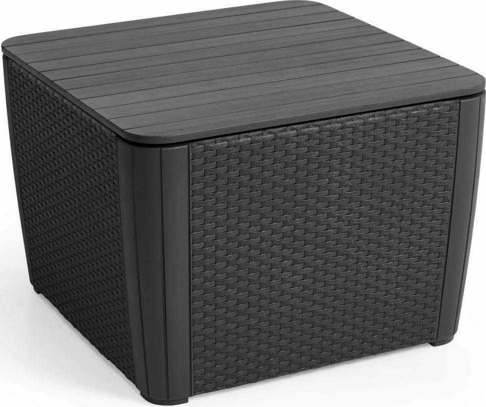 Allibert Allibert Stolik ogrodowy Luzon , grafitowy, 241664