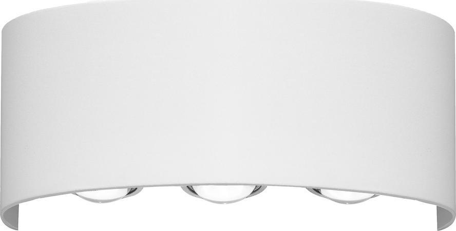 Kinkiet Italux Kinkiet na elewację LED IP54 góra-dół biały Italux Ortelo OWL-451-3-WH