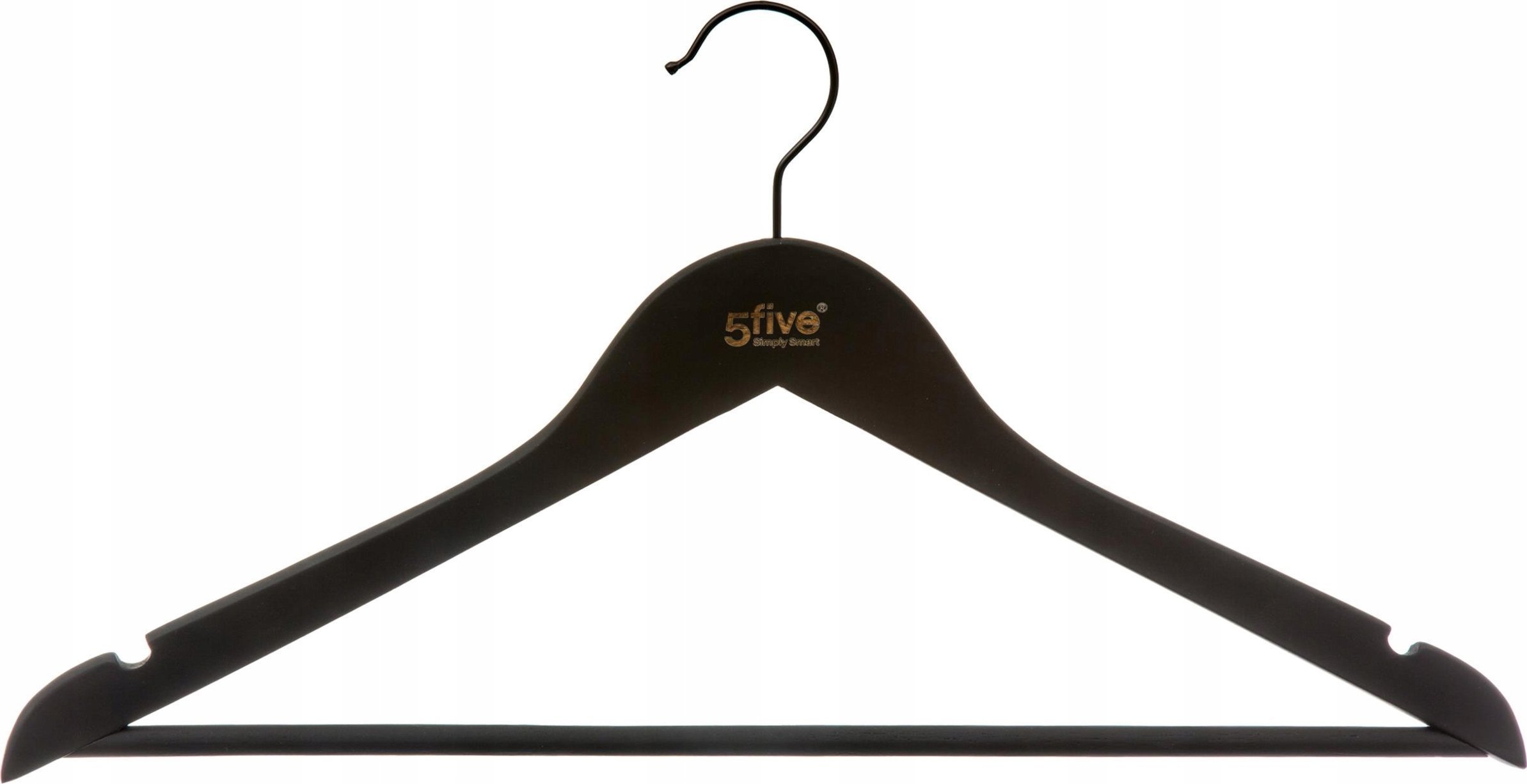 5five Komplet wieszaków na ubrania, 3 sztuki, czarny