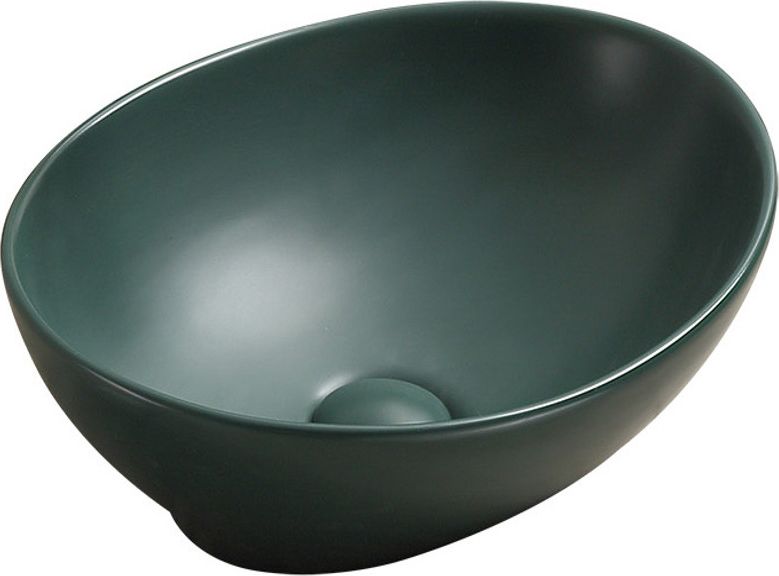 Umywalka Mexen Mexen Elza umywalka nablatowa 40 x 33 cm zielony ciemny mat - 21014047