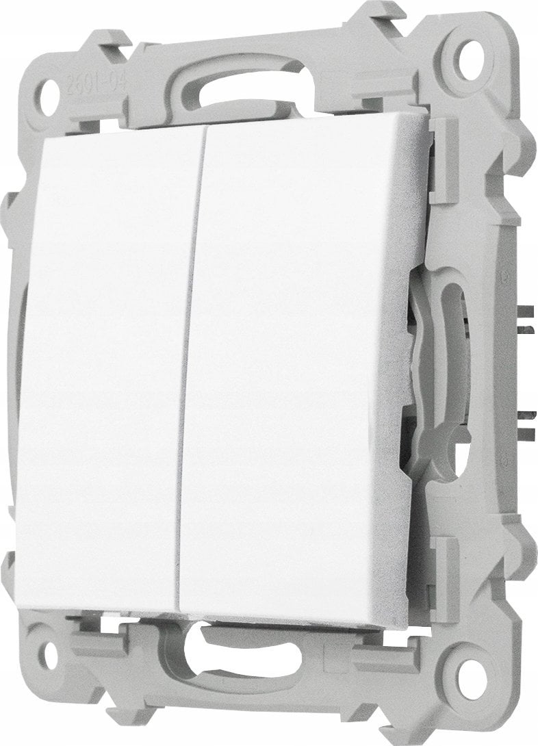 Ospel Łącznik dwugrupowy świecznikowy Ospel Szafir ŁP-2Z/m/00 biały