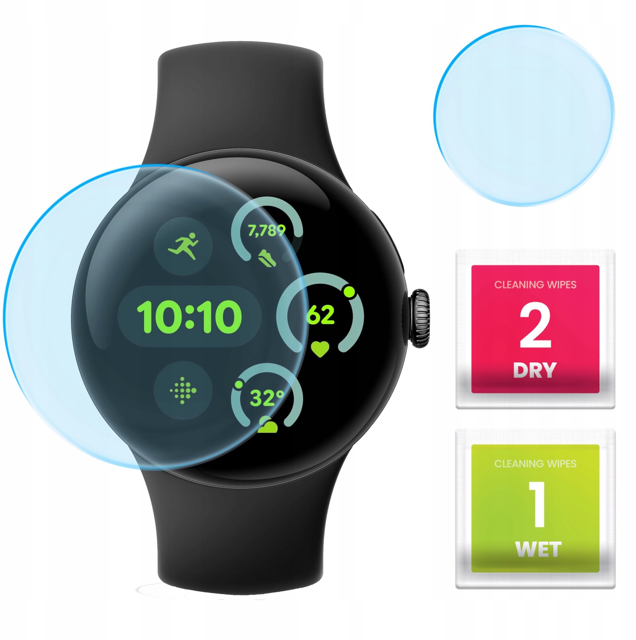 Szkło Hybrydowe do Google Pixel Watch 3 (wersja 45 mm) (Szkiełko, Ochronne)