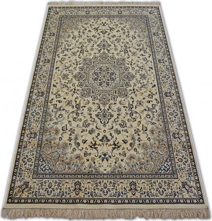 Dywany Łuszczów Dywan WINDSOR 22915 ROZETA ŻAKARD kość słoniowa/niebieski, 160x230 cm