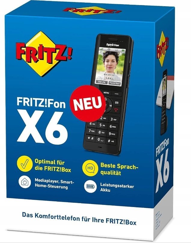 Telefon komórkowy AVM FRITZ!Fon X6 czarny
