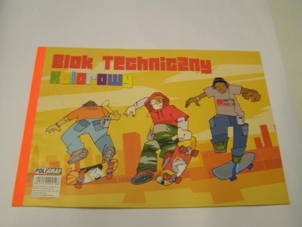 Poligraf Blok techniczny A4 10k mix kolorów