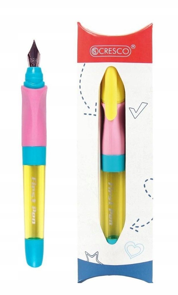 Pióro wieczne First Pen 3 do nauki pisania żółte