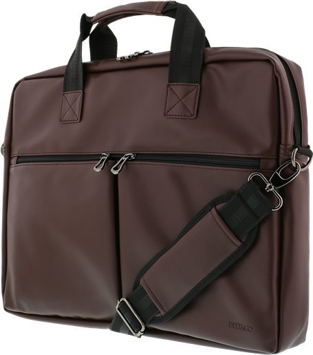 Torba Deltaco DELTACO krepšys, skirtas 15,6 colių nešiojamiesiems kompiuteriams, 6 kišenės, rudas / NV-795
