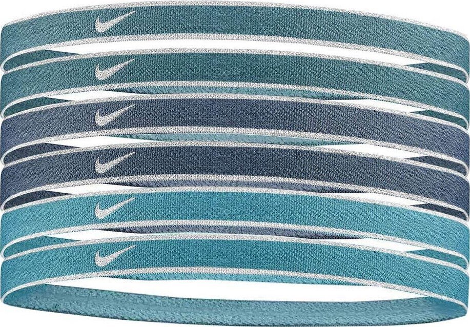 Nike Opaski na włosy Nike Swoosh Sport metalic 6 szt. N1002008407OS
