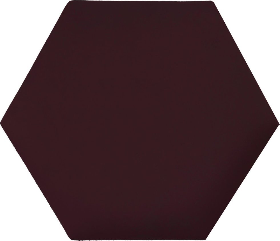 Panel tapicerowany heksagon 60cm Magic Velvet 2202 (Bordowy) 60x52