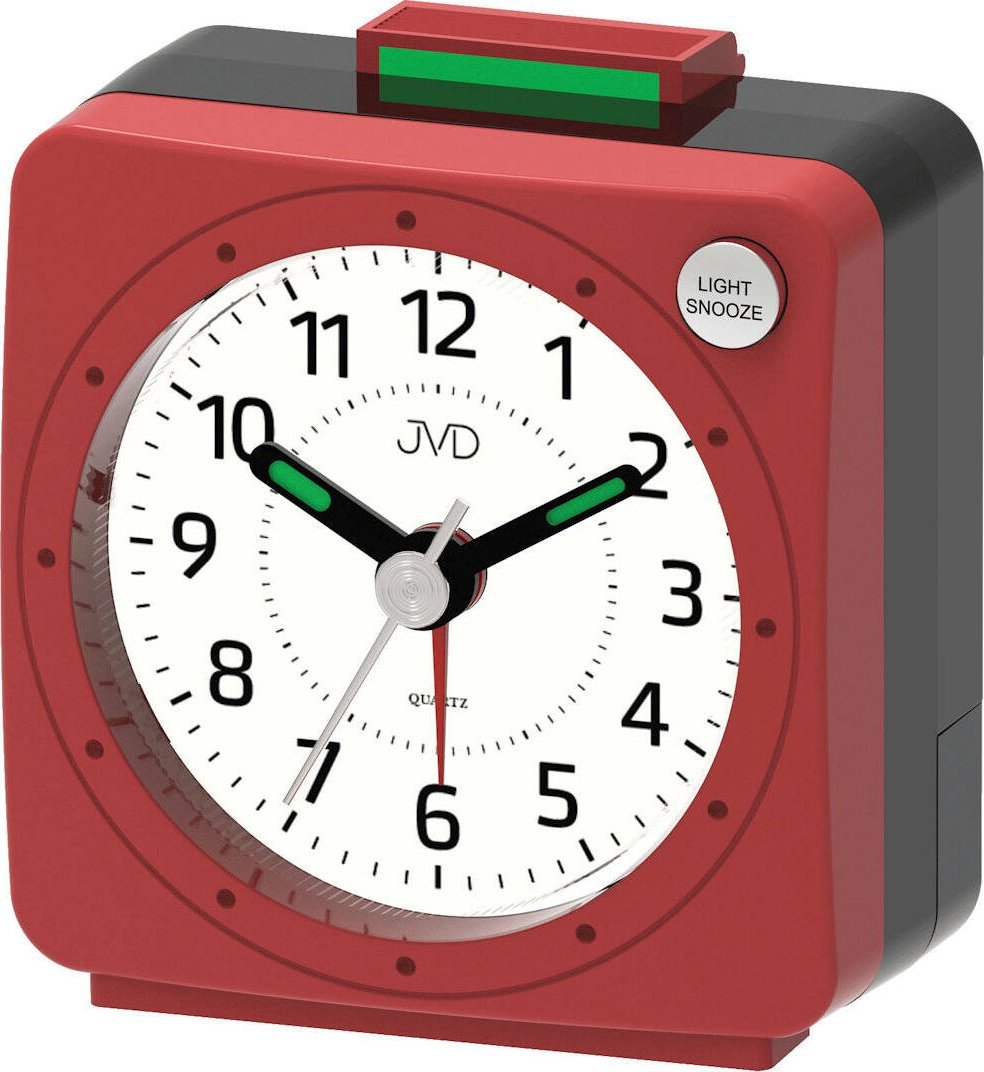 JVD Budzik JVD SR220.11 mały 5,6 cm podświetlenie drzemka .