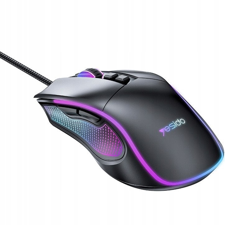 yesido KB20 Przewodowa Myszka Gamingowa 2.4GHz, BLACK / CZARNY