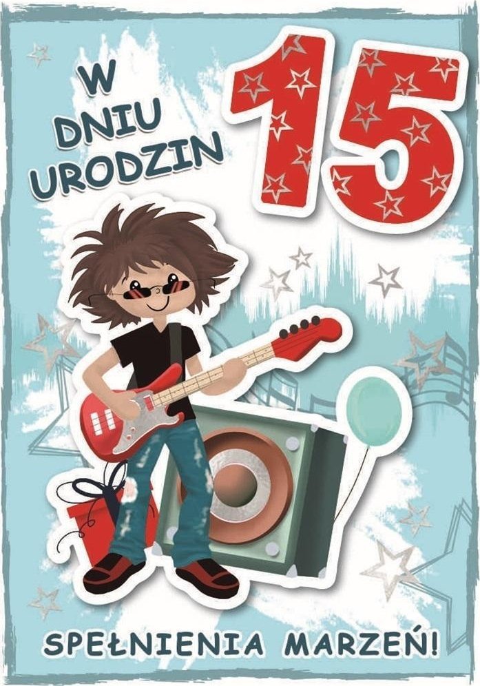Karnet urodziny 15