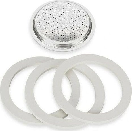 Bialetti Uszczelka 3 szt. + sitko do kawiarek aluminiowych 3-4tz