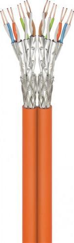 Goobay CAT 7A kabel sieciowy duplex, S/FTP (PiMF), Pomarańczowy - Długość kabla 500 m