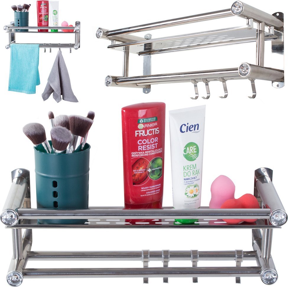 Verk Półka łazienkowa wisząca organizer pod prysznic Półka łazienkowa wisząca organizer pod prysznic