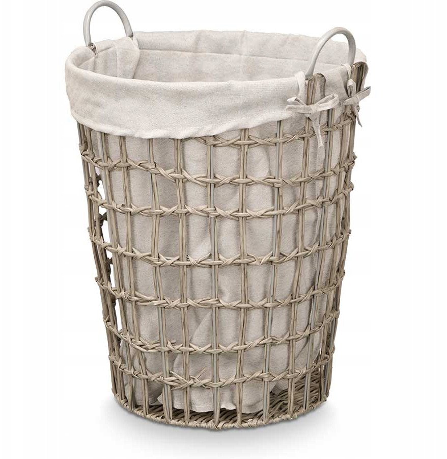 Kosz na pranie z uchwytami, jednokomorowy, 59 cm