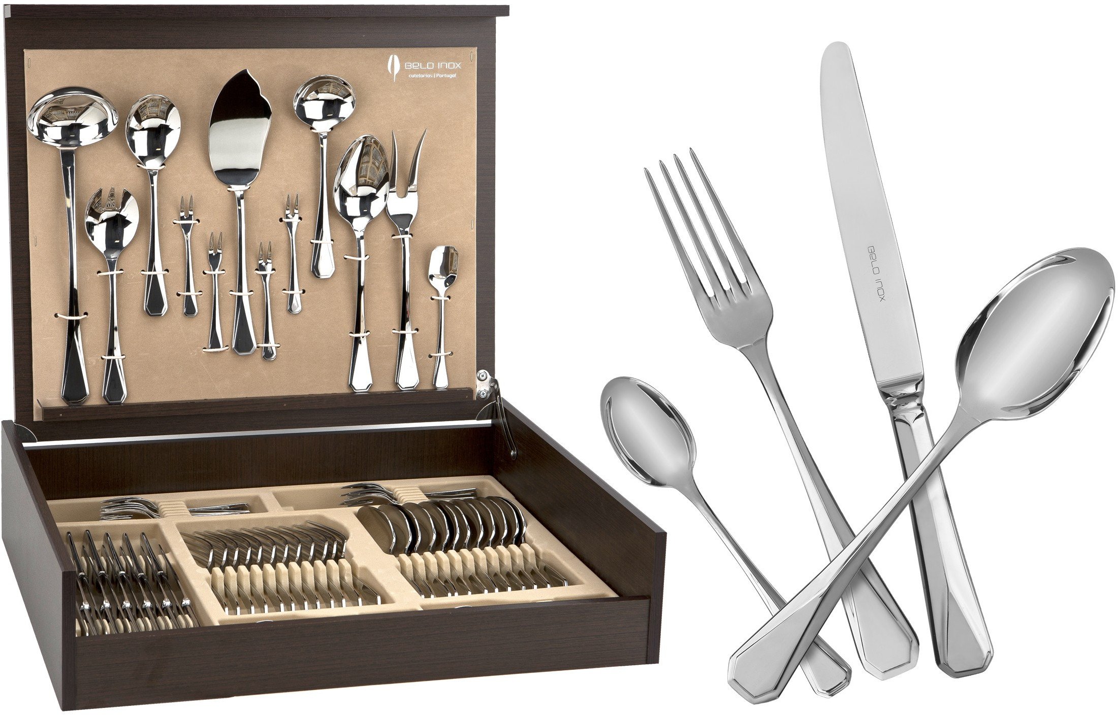 Sztućce Belo 3 w kasecie 12/72 części