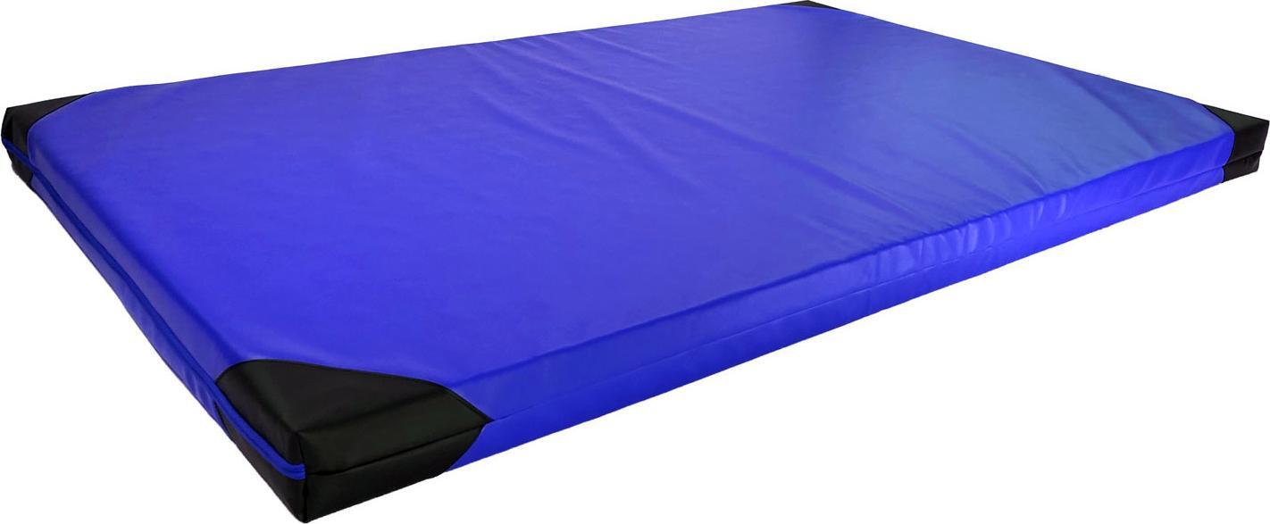 UnderFit Materac gimnastyczny 1-częściowy UF9521 200 cm x 120 cm x 10 cm niebieski