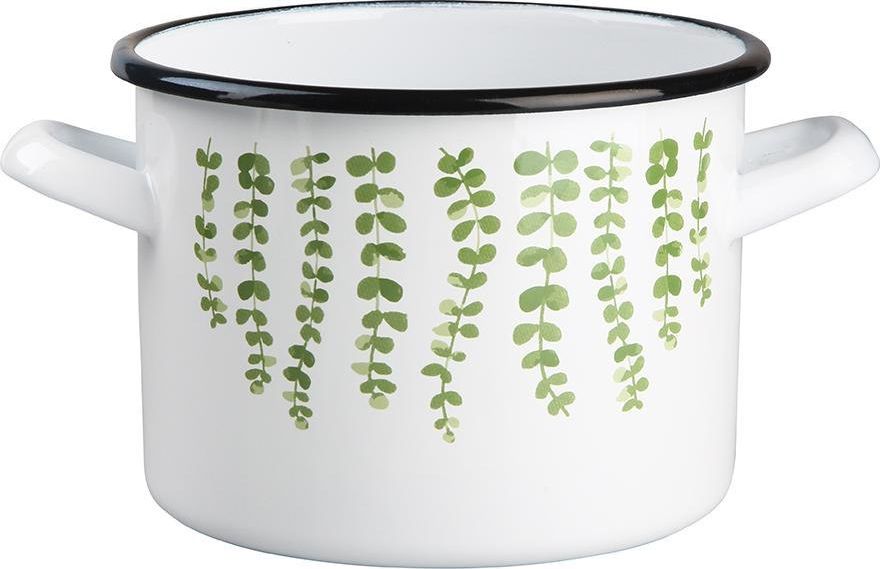 Lumarko eukaliptus garnek prosty 5,8l śr.22cm wys.16cm biały