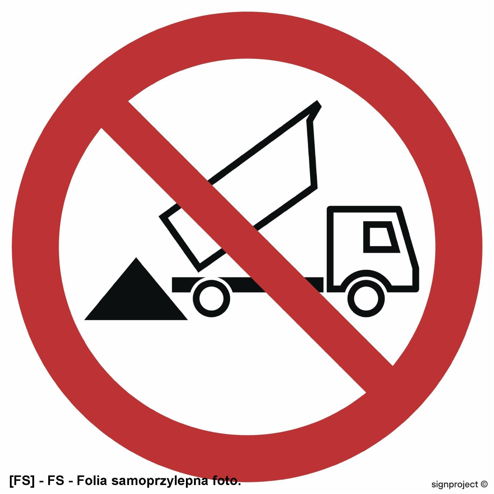 GB019 - Zakaz wysypywania 500x500