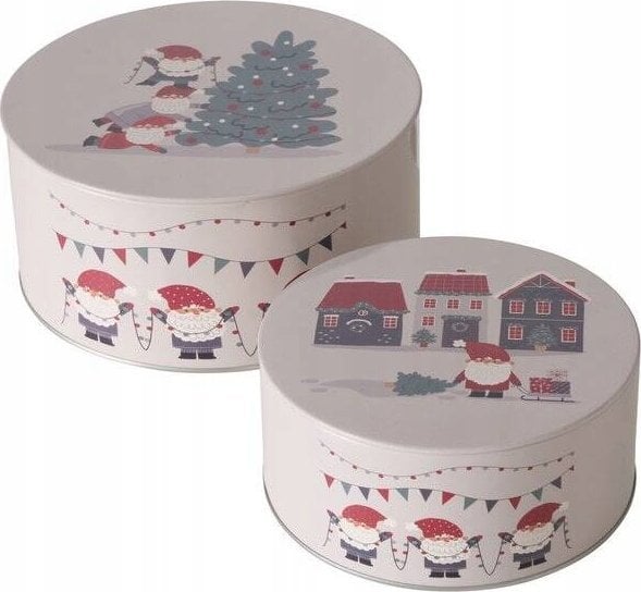 Boltze Home Zestaw dwóch puszek do przechowywania MONTI, Ø 16-20 cm