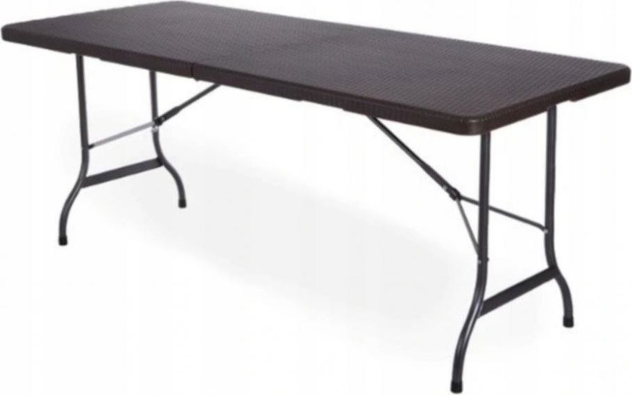 ModernHome Stół cateringowy bankietowy ogrodowy 180cm ratan