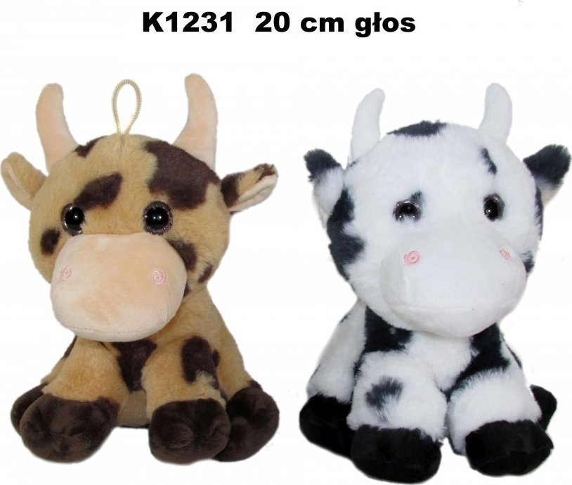 Sun-Day Pluszak Krowa Z Glosem 20cm Siedzaca