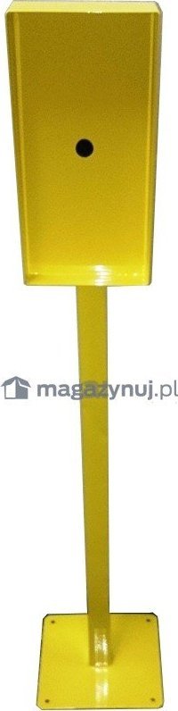 Wszystko z metalu Słupek, stelaż pod czytnik kart, stal nierdzewna / kwasoodporna (kolor: żółto-czarny)