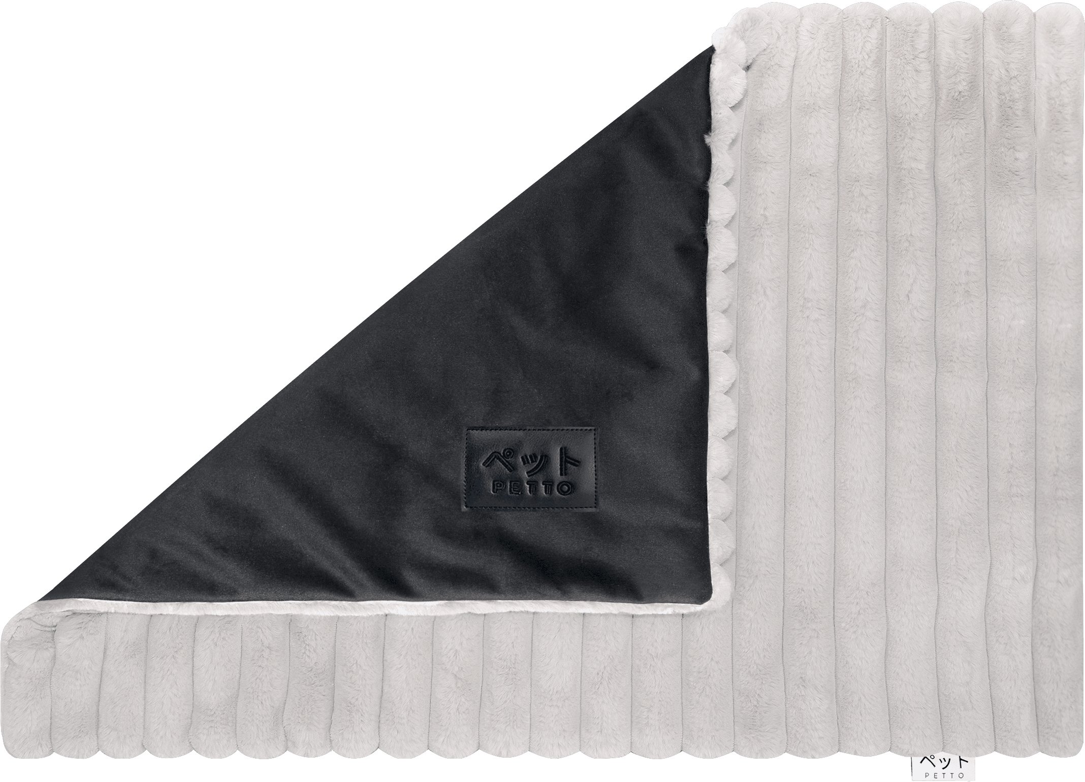 PETTO Mofu Fluffy Kocyk mata dla psa szary/czarny