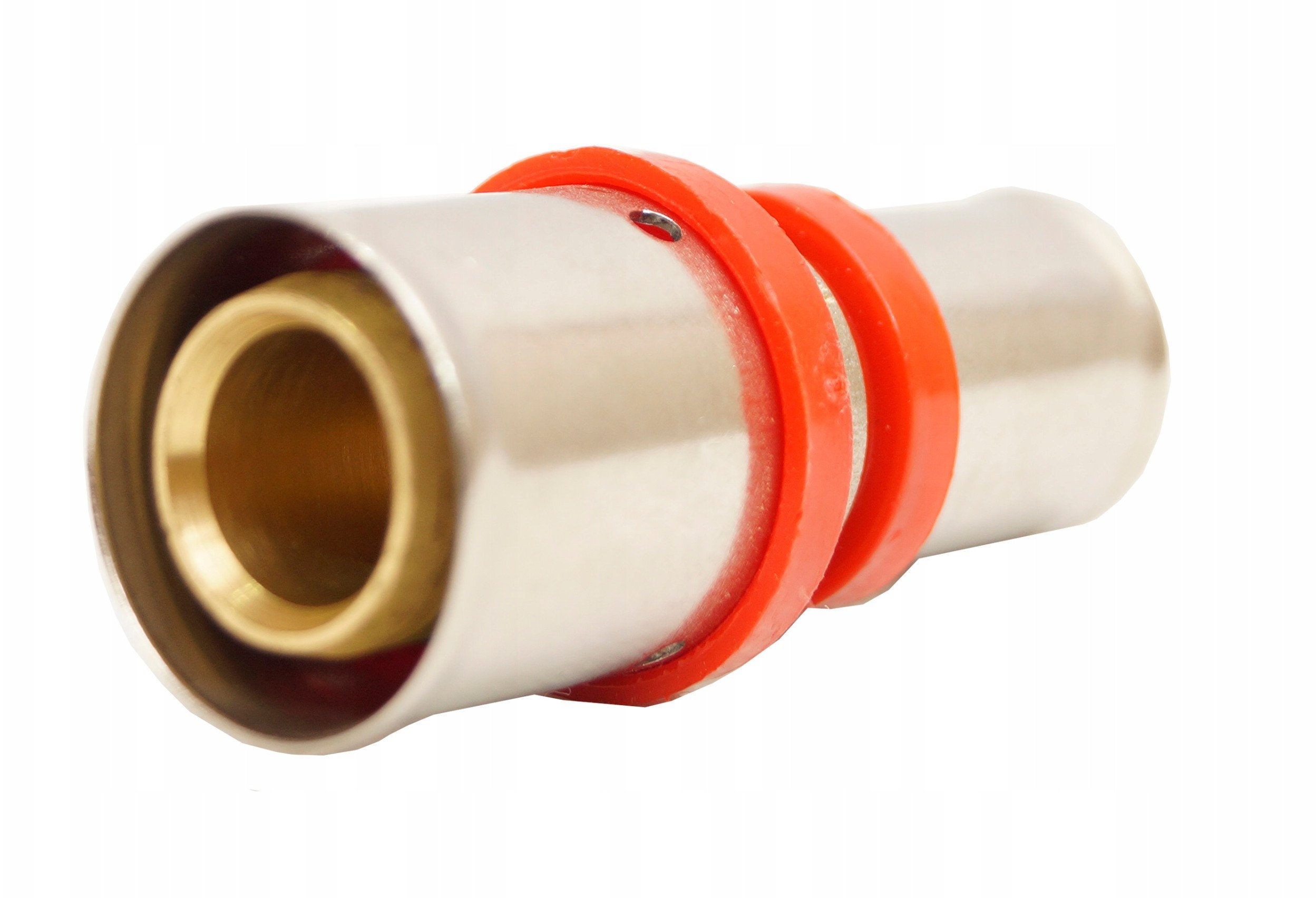 Diamond łącznik zaprasowywany ZŁ-PODWÓJNY, PEX-AL-PEX, mosiądz 16x20 FZZ-003.16X20.ZŁ-2