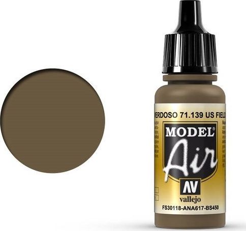 Vallejo Vallejo Model Air US Field Drab 71.139 uniwersalny