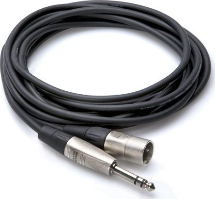Kabel Hosa Jack 6.3mm - XLR 1.52m srebrny (HSX-005)