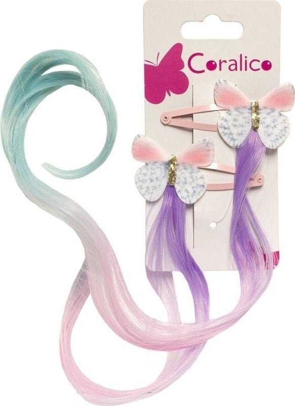 Teka Spinki ze sztucznymi włosami 2szt