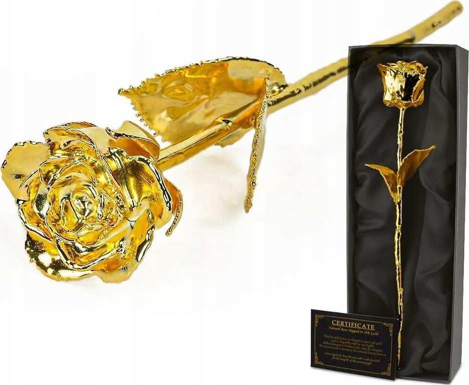 Lassig Naturalna Pozłacana Róża - 24K GOLDEN ROSE DELUXE